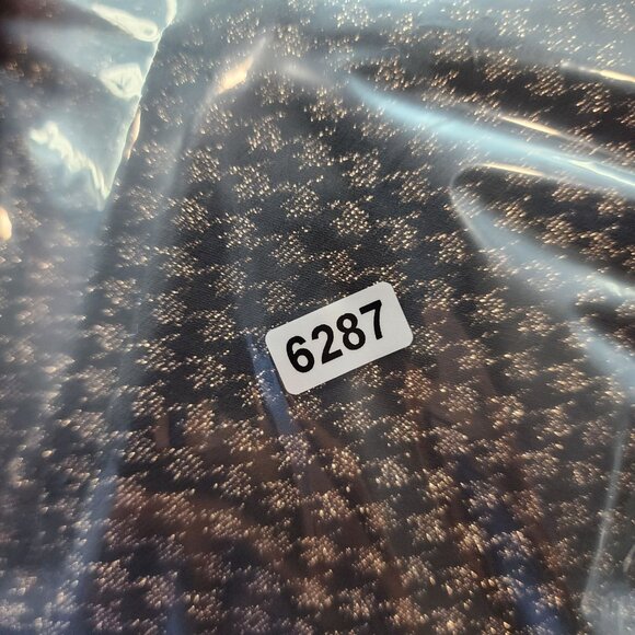 Womens Rachel Zoe Black & Metallic Gold Houndstooth Pants Career Straight 14 - Picture 12 of 12